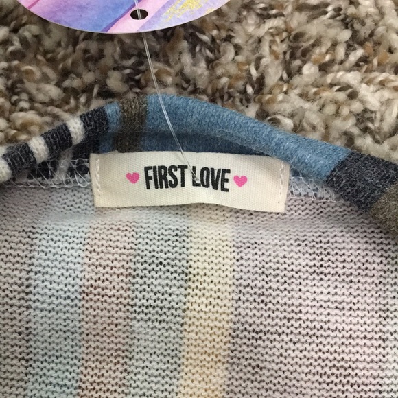 LAST ONE V Neck Striped Bell Sleeve Top - Picture 12 of 14